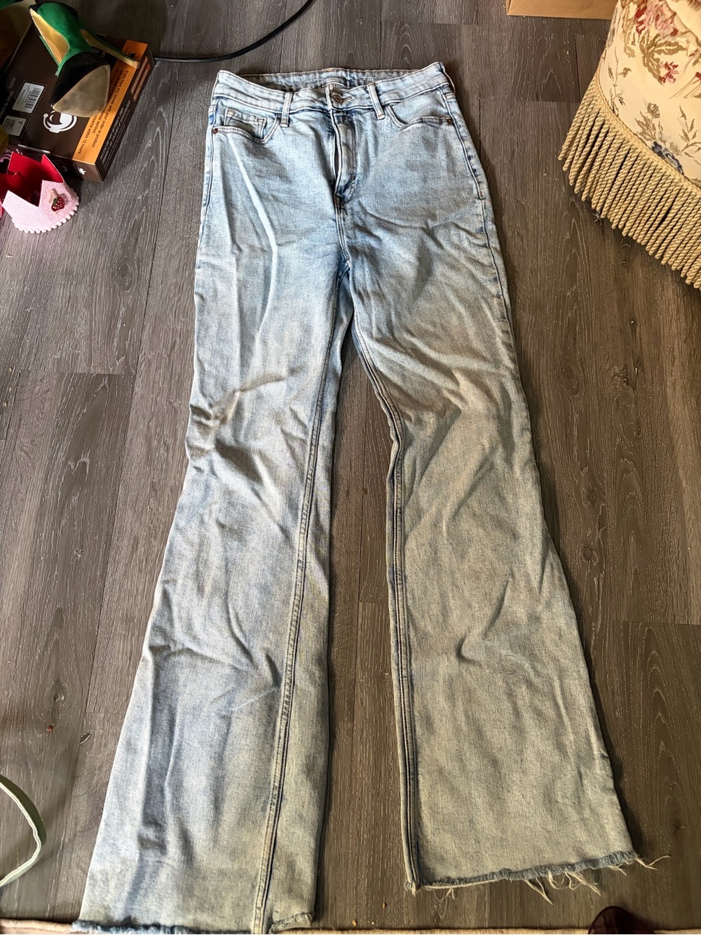 Old Navy Light Blue Women's Flare Jeans - Bootcut Denim